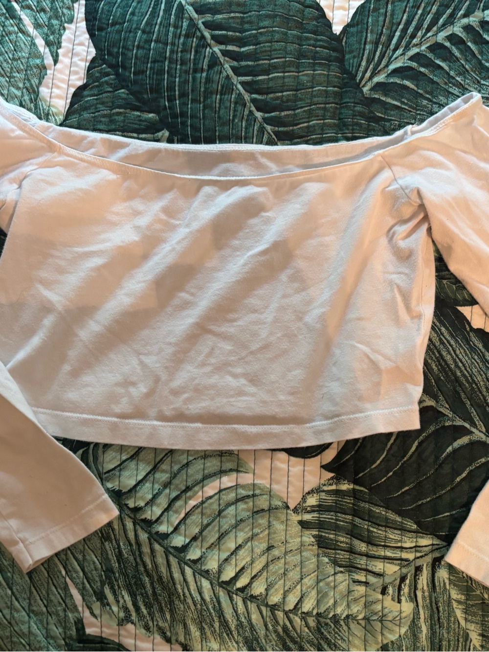 American Age Off-Shoulder Long Sleeve Top in Light Pink